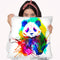 Panda Splash Throw Pillow By Z Art Gallery
