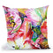 Parrot Tulips Throw Pillow By Z Art Gallery