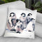 Penguin Cr�che Watercolor Throw Pillow By Z Art Gallery