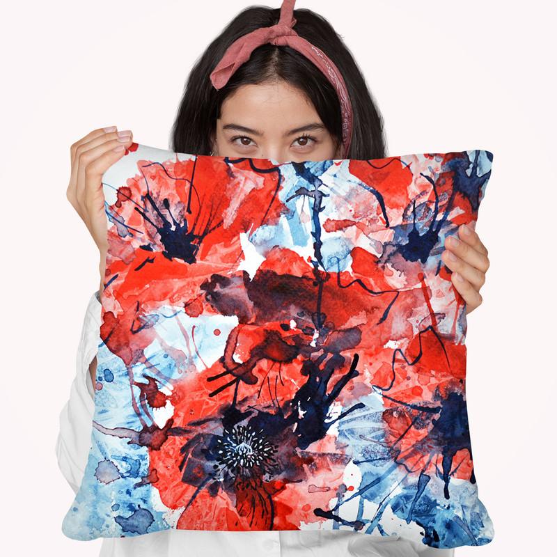Poppy Impulse Throw Pillow By Z Art Gallery