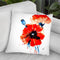 Poppy Red Throw Pillow By Z Art Gallery