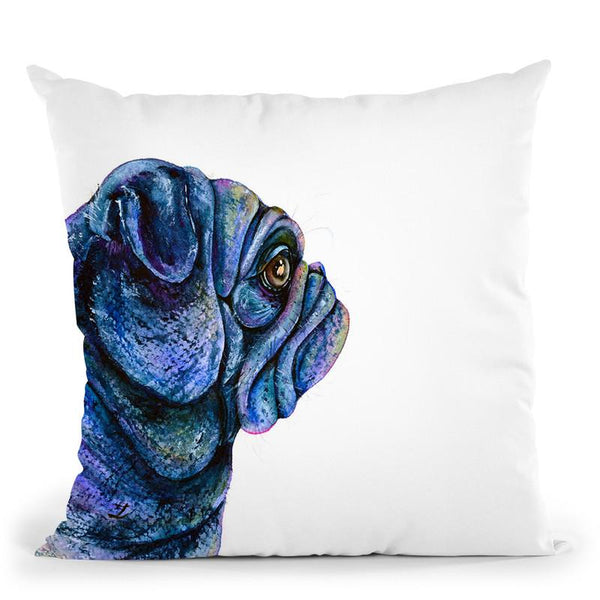 Black Pug Throw Pillow By Z Art Gallery