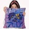 Purple Poppies In Gold Throw Pillow By Z Art Gallery