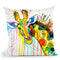 Rainbow Giraffe Throw Pillow By Z Art Gallery
