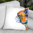 Red-Fawn Frenchie Throw Pillow By Z Art Gallery