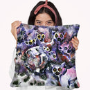 Ring-Tailed Lemurs Watercolor Throw Pillow By Z Art Gallery