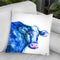 Blue Cow Throw Pillow By Z Art Gallery
