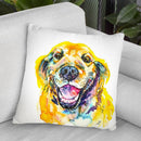 Smile Watercolor   Throw Pillow By Z Art Gallery