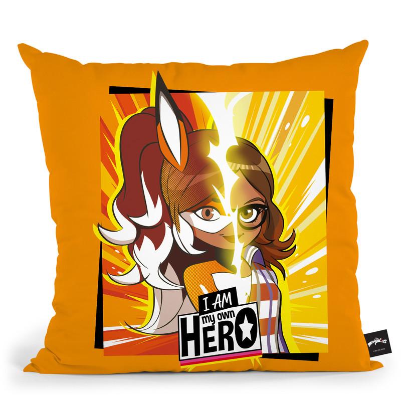 I Am My Own Hero Rena Rouge Throw Pillow By Miraculous