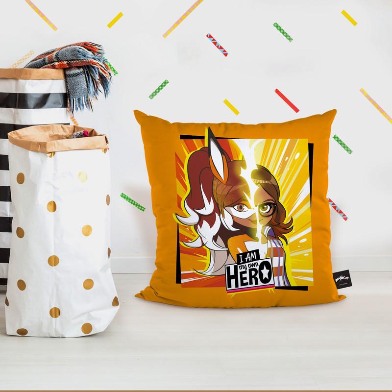 I Am My Own Hero Rena Rouge Throw Pillow By Miraculous