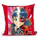 I Am My Own Hero Ladybug Throw Pillow By Miraculous