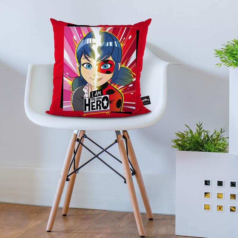 I Am My Own Hero Ladybug Throw Pillow By Miraculous