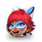 Bunnyx Head Smile Throw Pillow By Miraculous