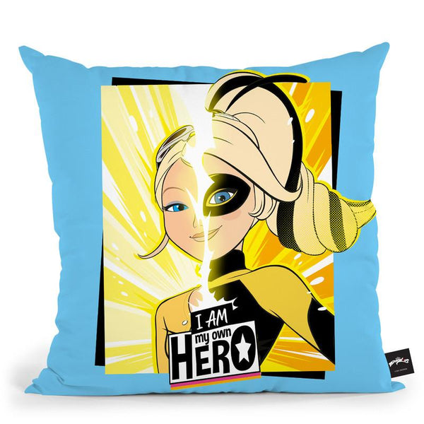 I Am My Own Hero Queen Bee Throw Pillow By Miraculous