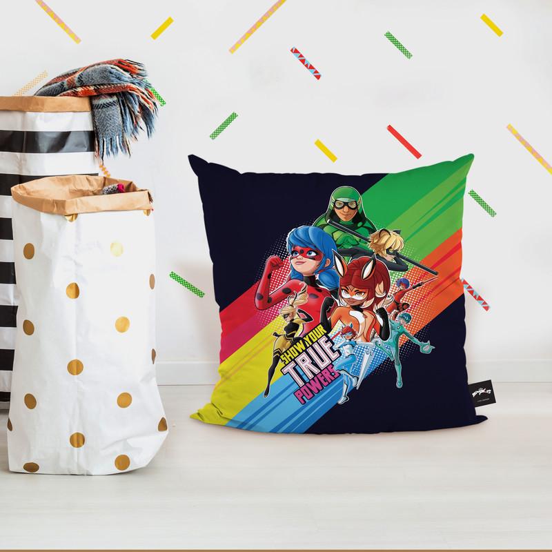 Show Your True Powers Throw Pillow By Miraculous