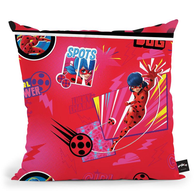 Ladybug Spots Throw Pillow By Miraculous