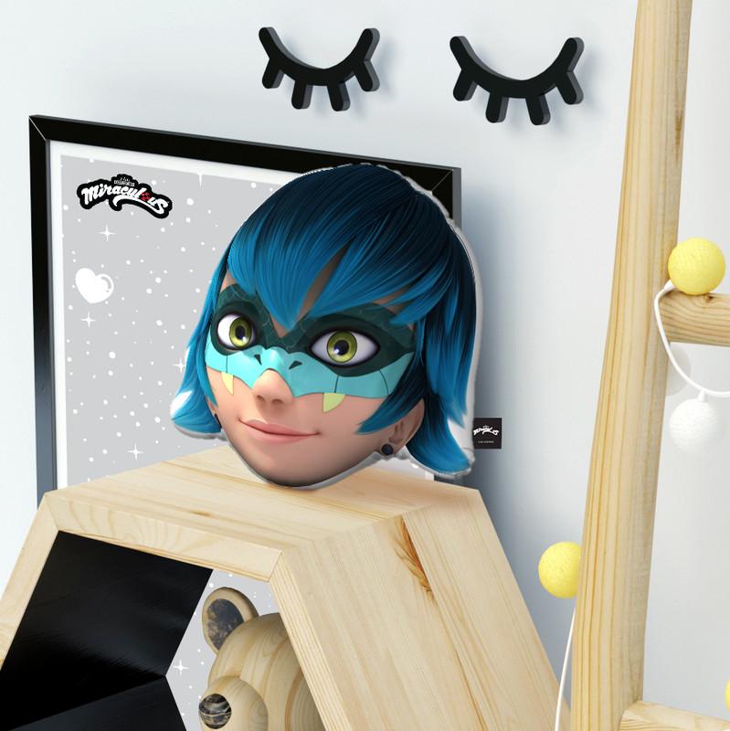 Viperion Head Throw Pillow By Miraculous