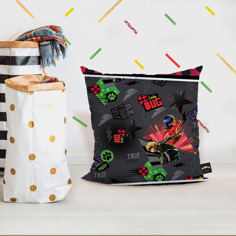 Show Your True Colors Ladybug Cat Noir Throw Pillow By Miraculous