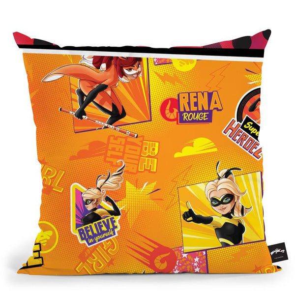 Believe In Yourself Queen Bee Rena Rouge Throw Pillow By Miraculous