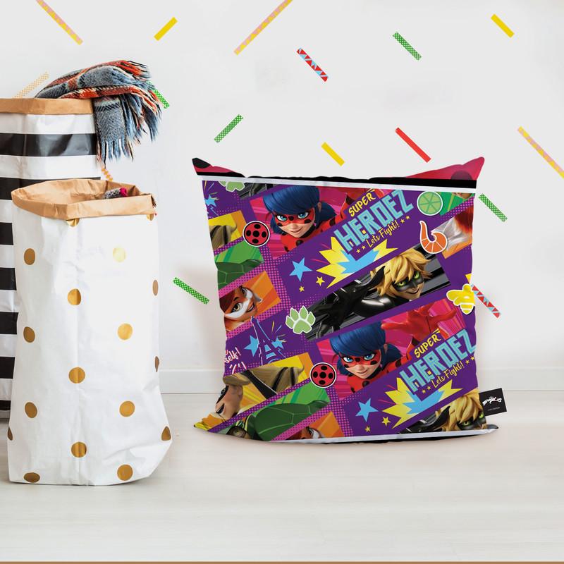 Super Heroez Let'S Fight Throw Pillow By Miraculous