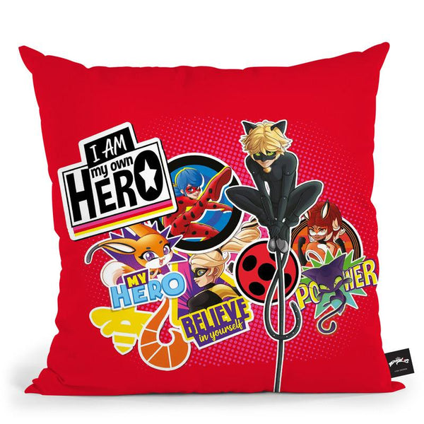 I Am My Own Hero Throw Pillow By Miraculous