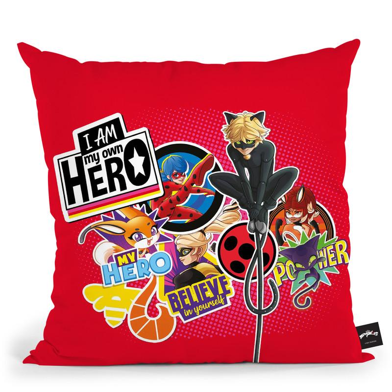 I Am My Own Hero Throw Pillow By Miraculous