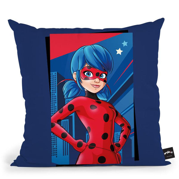 Ladybug In The City Throw Pillow By Miraculous