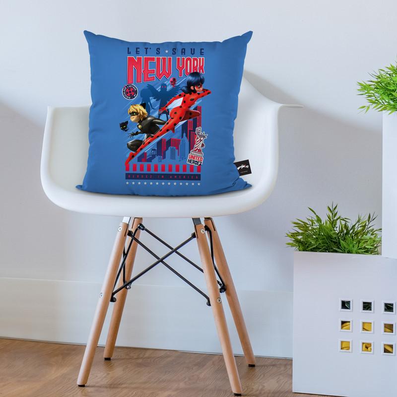 Let'S Save New York Throw Pillow By Miraculous