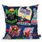 Ladybug Sparrow Cat Noir Uncanny Valley Throw Pillow By Miraculous