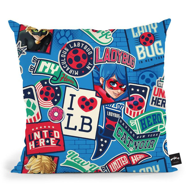 I Love Ladybug Throw Pillow By Miraculous
