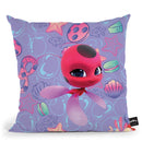 Tikki Aqua Throw Pillow By Miraculous