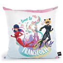 Time To Transform Throw Pillow By Miraculous