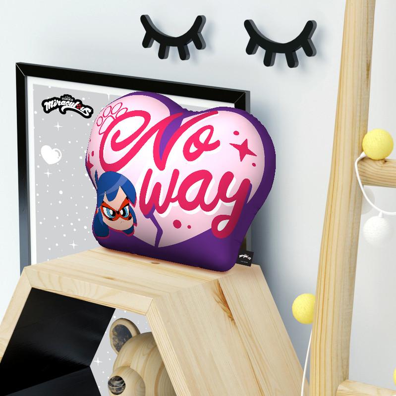 No Way Ladybug Throw Pillow By Miraculous