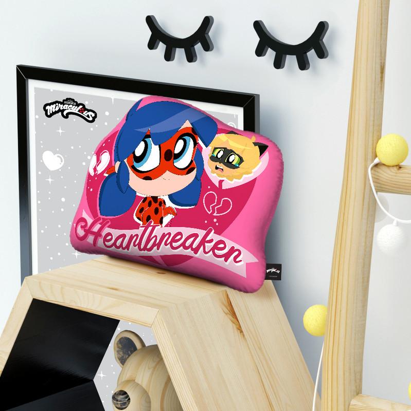 Ladybug Cat Noir Heartbreaker Throw Pillow By Miraculous