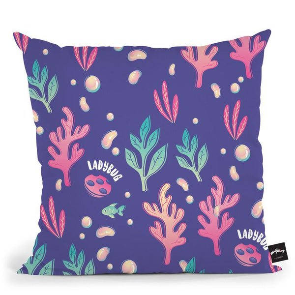 Ladybug Sea World Throw Pillow By Miraculous