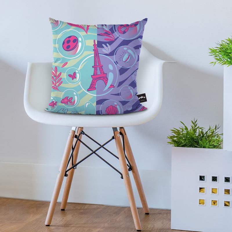 Ladybug Aqua Paris Throw Pillow By Miraculous