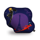 The Chosen Ones Ladybug Cat Noir Throw Pillow By Miraculous