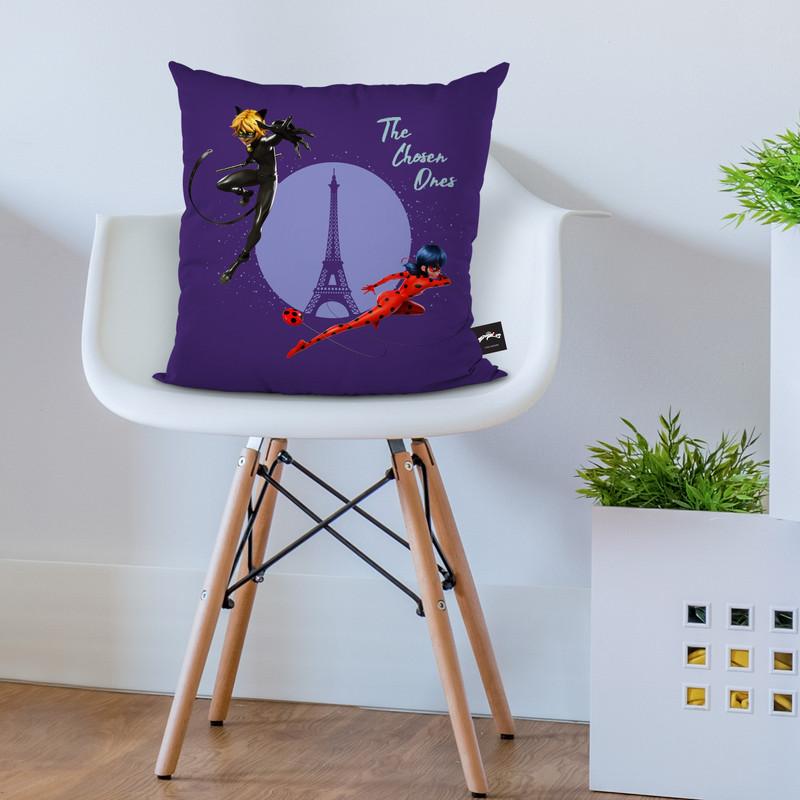 Ladybug Cat Noir The Chosen Ones Throw Pillow By Miraculous