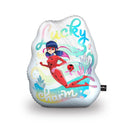 Lucky Charm Ladybug Aqua Throw Pillow By Miraculous