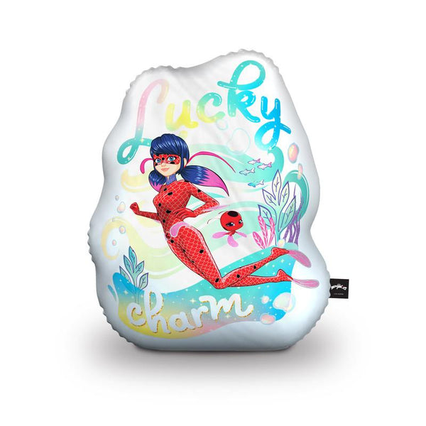 Lucky Charm Ladybug Aqua Throw Pillow By Miraculous