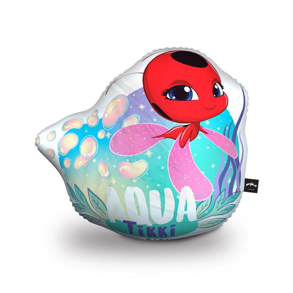 Aqua Tikki Throw Pillow By Miraculous