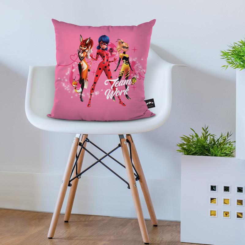 Ladybug Rena Rouge Queen Bee Team Work Throw Pillow By Miraculous