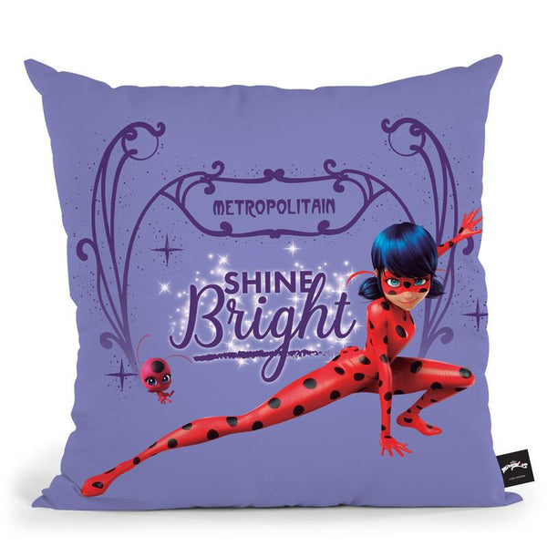 Ladybug Shine Bright Throw Pillow By Miraculous