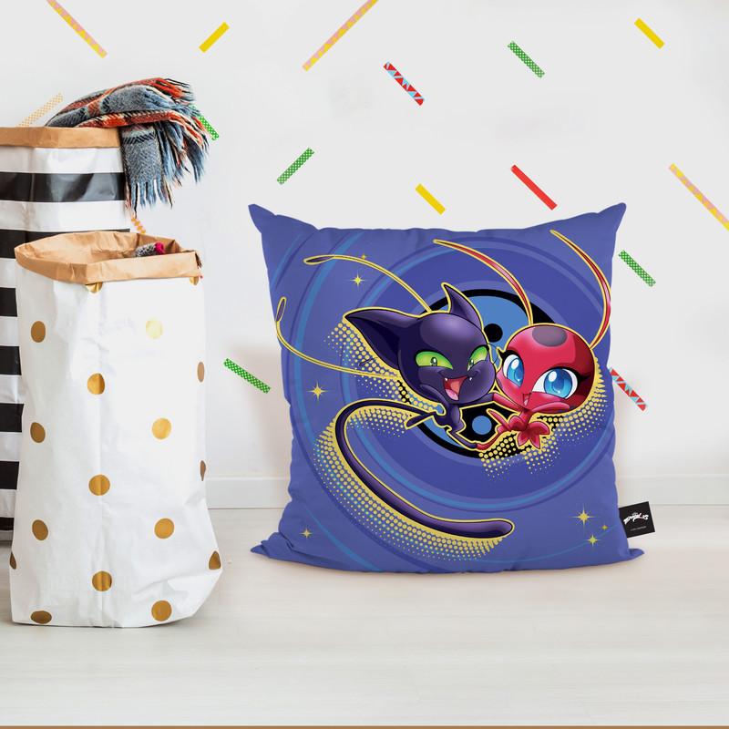 Tikki And Plagg Throw Pillow By Miraculous