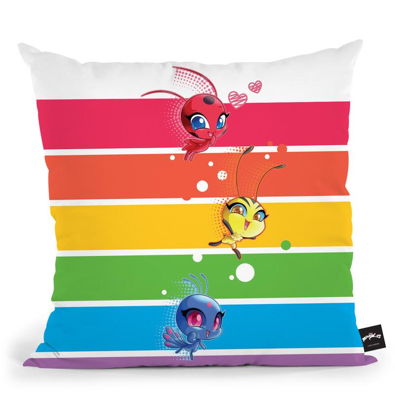 The Kwamis Tikki Pollen Duusuu Throw Pillow By Miraculous