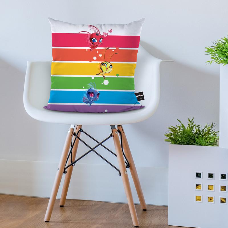 The Kwamis Tikki Pollen Duusuu Throw Pillow By Miraculous