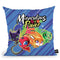 Miraculous Power Tikki Plagg Trixx Wayzz Blue Throw Pillow By Miraculous