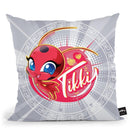Tikki Gray Throw Pillow By Miraculous