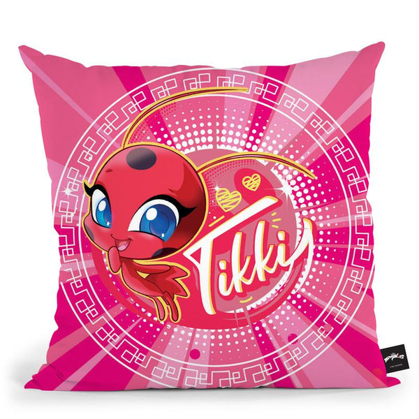 Tikki Pink Throw Pillow By Miraculous