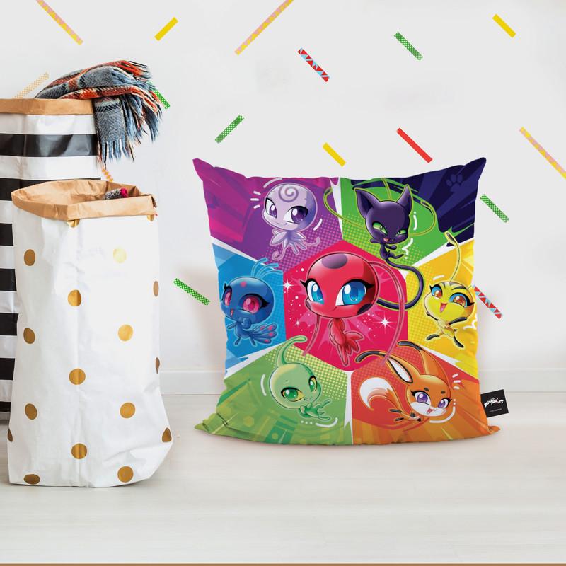 The Kwamis Throw Pillow By Miraculous